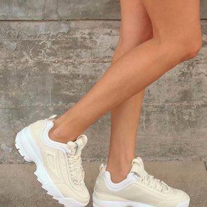 FILA Disruptor II Premium Whisper White Sneakers